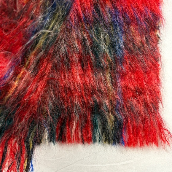 Royal Steward VTG Unisex Scarf Mohair blend Scotland Cozy Luxe Tartan Plaid - Picture 3 of 11